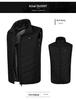 Unisex Smart Heated Vest with Temperature Control - Winter Warmth, Cotton, Plus Size