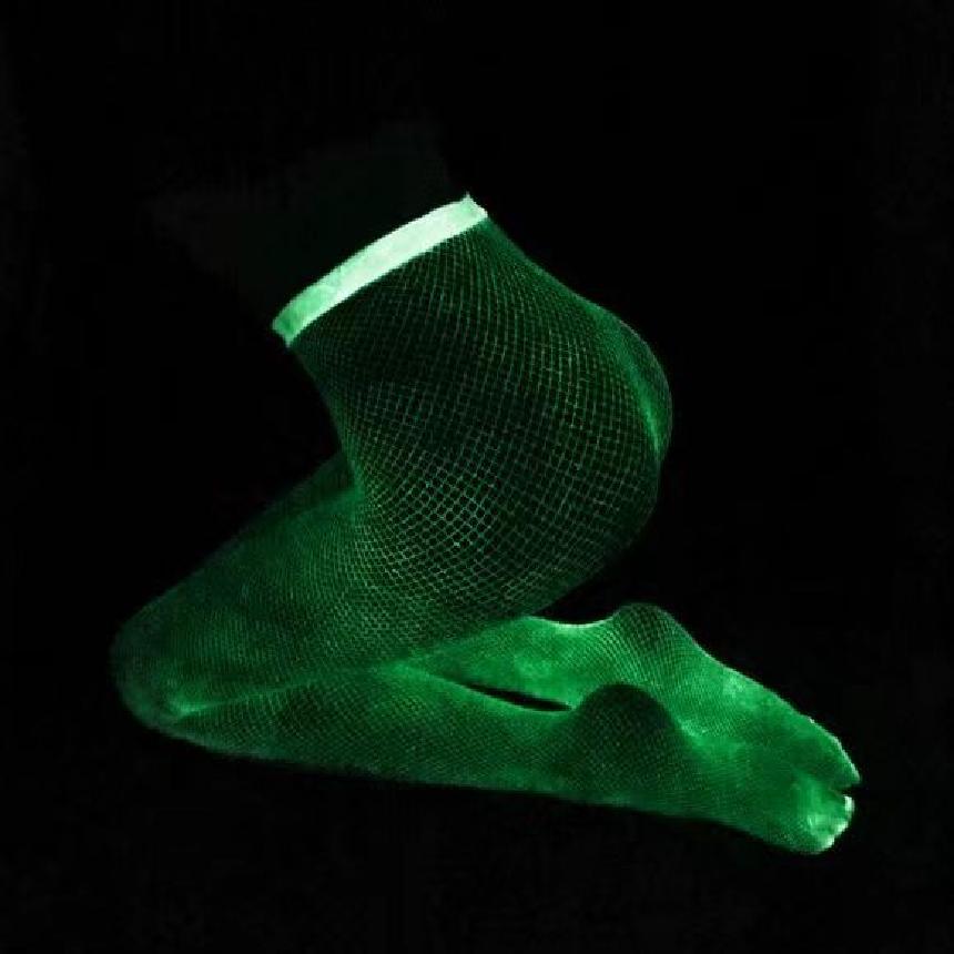 Luminous Fishing Net Stockings Sexy Hollow Out Bar Base Layer Tights Glowing Night Stockings Cool Sexy Fishnet Tights