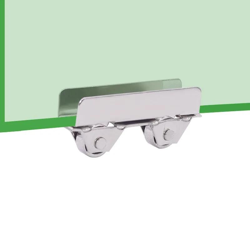 

8Pcs/Lot Sliding 5/6/8mm Glass Door Roller Glass Sliding Door Roller Clamp Pulley Wheel 8pcs 5mm