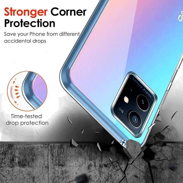 Coque de protection - Vivo - Y76 5G - Souple - Antichoc - Transparent