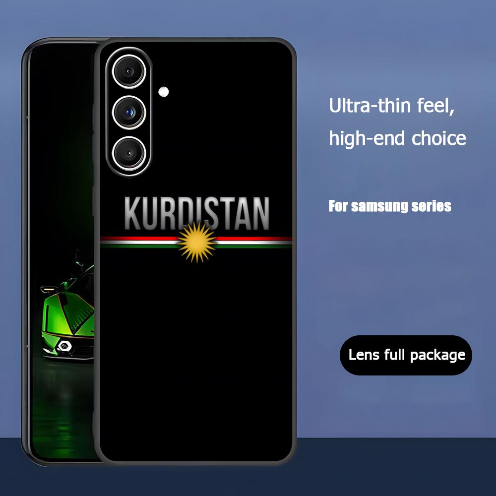 

Flag emblem Kurdistan Cool Phone Case For Samsung Galaxy S26 S25 S24 S23 S22 S21 Plus Ultra Note20 Soft Black Galaxy S25 FE
