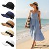 Breathable Women's Sun Hats Wide Brim Baseball Straw Hats Fashion UV Protection Cap Casual Wear