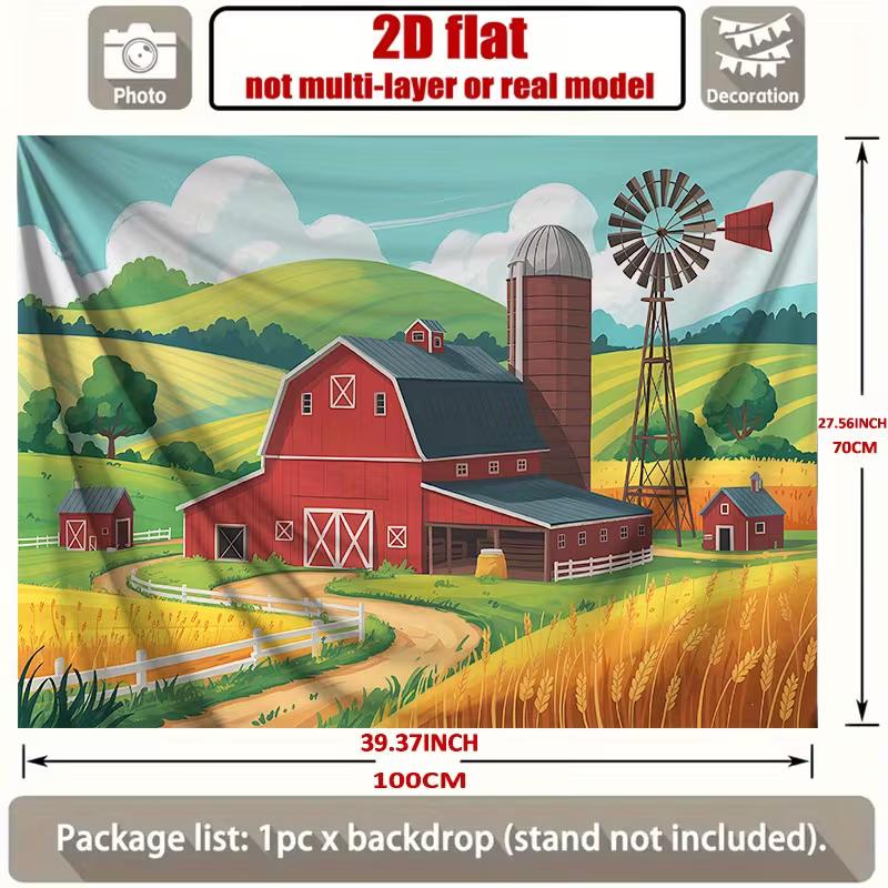 Countryside Farm Tapestry for Living Room, Bedroom and Rustic Home Decor