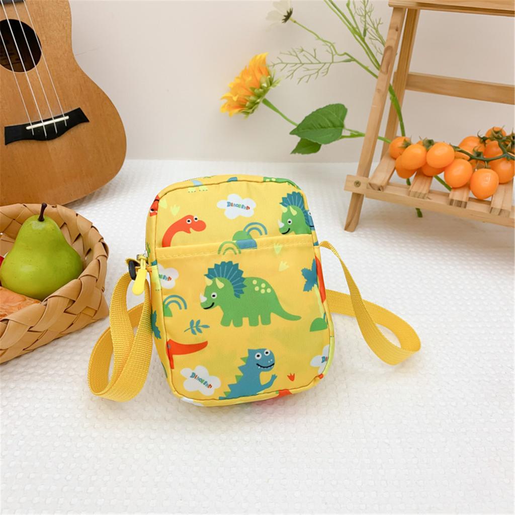 Mini-Umhängetasche für Kinder, niedlicher Cartoon-Dinosaurier-Aufdruck, Umhängetasche, Geldbörse, Kartenhalter, Aufbewahrungstasche für Handy