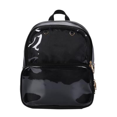 Harujio Ita Bag Rucksack, Perfekt für Otaku-Aktivitäten, Plüschtier, Schwarz und Weiß, Rucksack in Lederoptik, Für Damen und Herren, Niedlich, Stilvoll, Beliebt