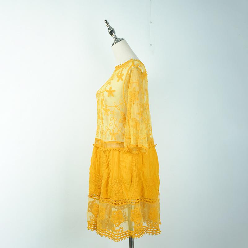 European & American Cotton Hoodie Beach Cover-Up: Women's Bikini, Skirt, Swimsuit, and Sun Protection Dress for Seaside Vacations