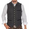 Men's V-Neck Wedding Vest - Perfect for Groom or Best Man