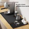 Silicone Coffee Machine Protective Pad - Multi-functional Double Layer Square Tray