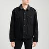 Levis Baumwoll-Fleece gefütterte Denimjacke Winter Unisex Jacken Schwarz 16365-0054