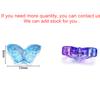 30Pcs/Lot 8*15mm Transparent Glass Small Butterfly Charms Animal Pendant For Handmade DIY Bracelet Necklace Jewelry Making