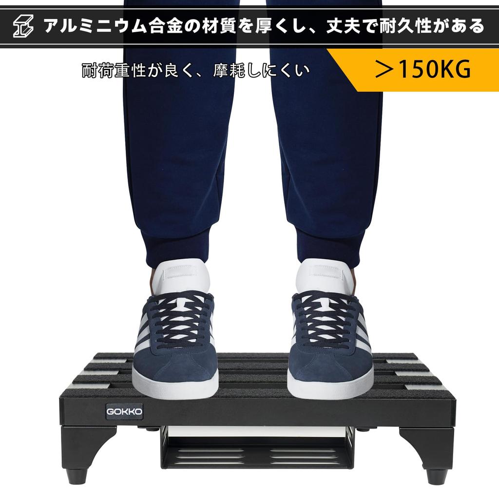 GOKKO Guitar Effects Pedal Aluminum Durable and with Carrying Bag Ultra-Lightweight Board, Alloy, Durable, (M-Black)