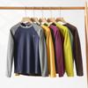 Retro Round-Neck Thermal Fleece Sweatshirt – Soft, Warm, Long-Sleeved Base Layer for Men and Women