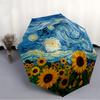 1pc Sunflower Starry Auto Open/close, All-Season Portable Folding Umbrella for Women & Men, Travel, Everyday, Formal Events - Compact Luxury Parasol,