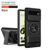 Slide Camera Cover Compatible for Google Pixel 6 Case With Built-in Ring Stand and Folding Stand