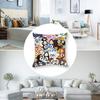Cute Cartoon B-BlueyES Pillow Case Short Plush Double-sided Print Square Throw Pillow Covers Sofa Home Cushion Decor