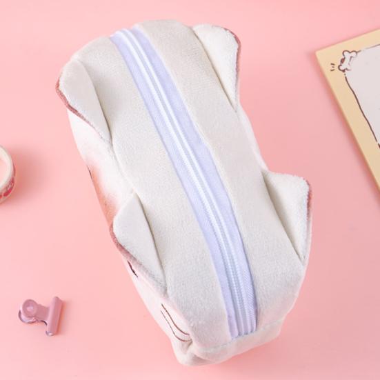 Lustige Französische Brotkater Federmäppchen Kawaii Plüsch Stiftebeutel für Schüler Kreativ Neuheit Schreibtisch Schreibwaren Tasche Organizer