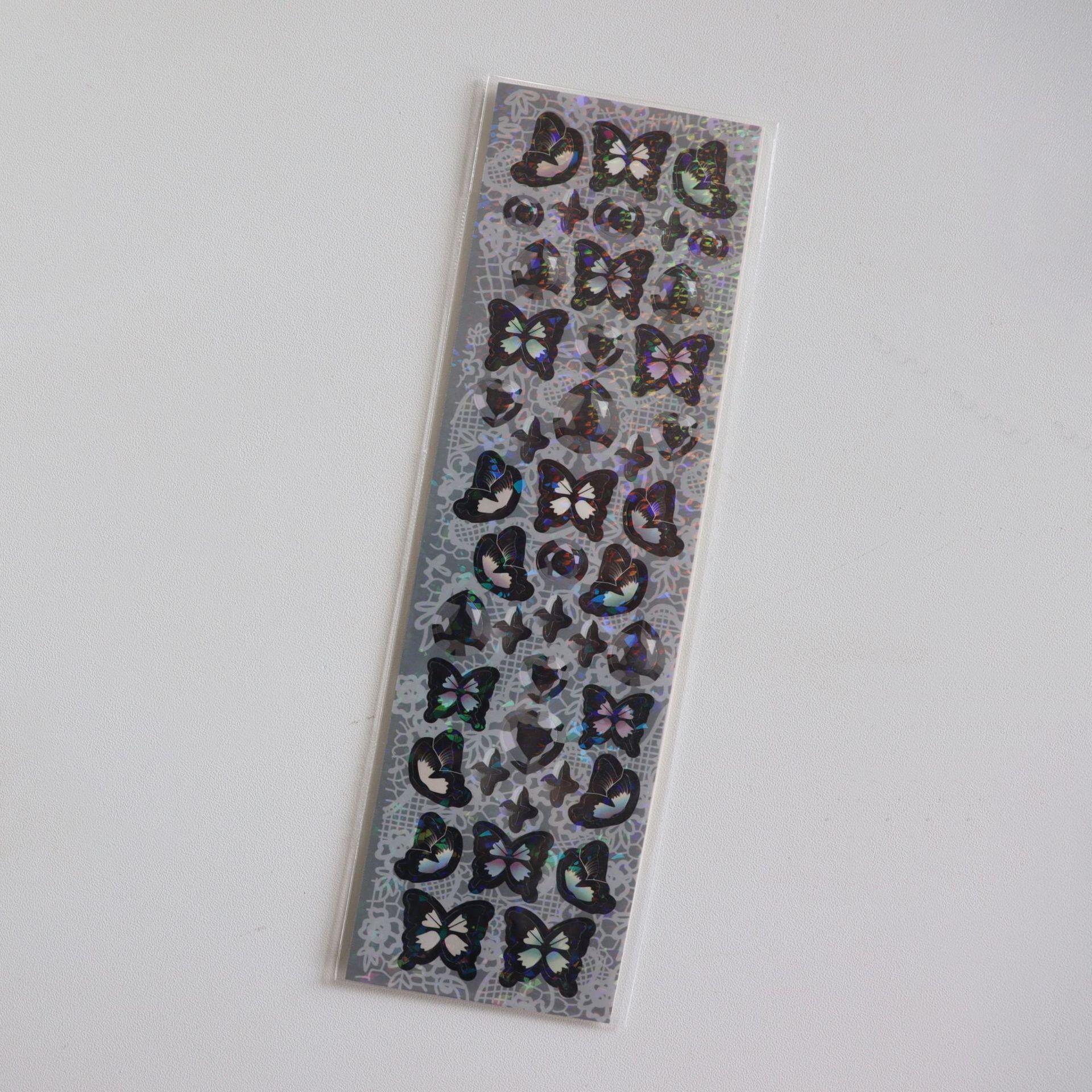 Корейская популярная лазерная наклейка с бабочкой — фото 7