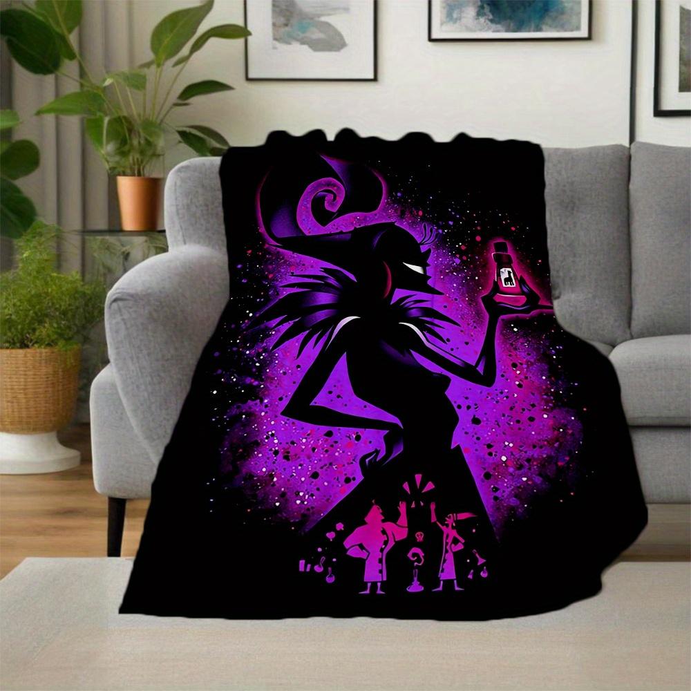 1pc, Disney Villains Yzma Cartoon Blanket Soft Throw for Outdoor, Gift Idea, Outdoor Blankets, Living Room, Travel