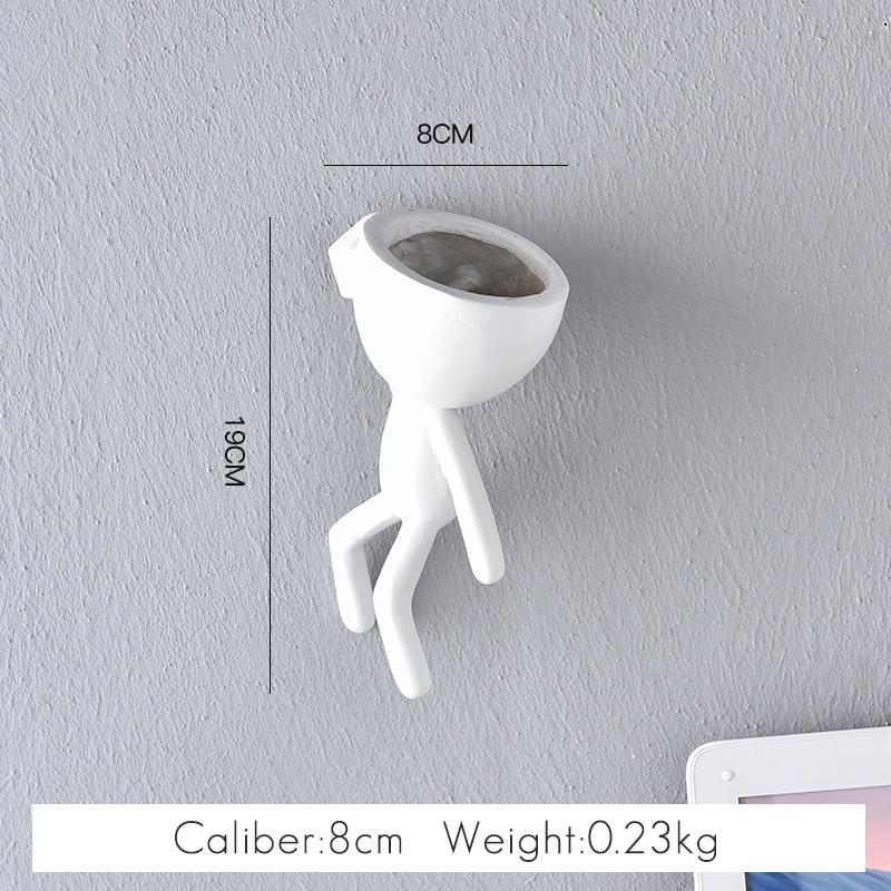 

Творческий гуманоидный смоляной цветочный горшок скандинавское искусство абстрактный портрет ваза суккулентное растение ваза для цветов настенный декор для домашнего помещения