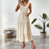 Amazon Casual Vacation Skirt Summer New European and American Cross-border Texture Sleeveless Seaside Dress