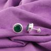 Natural Green Onyx Stud Post Best Sisters Gift New Earrings 925 Sterling Silver EE-147-17