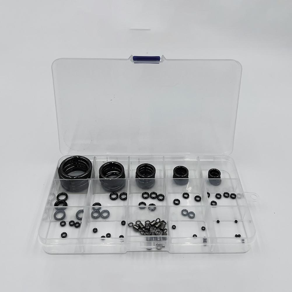 Fishing Rod Guides Rings Ceramic Guide Rings With Storage Box Rod Repair Kits For Fishing Rod Guides Repair Replacement Wear Resistant Rings 80pcs