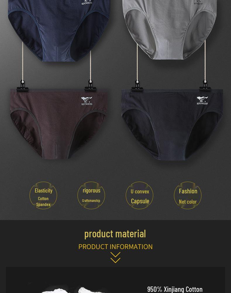 Slip Uomo Vita Media Cotone Spandex Confezione da 2