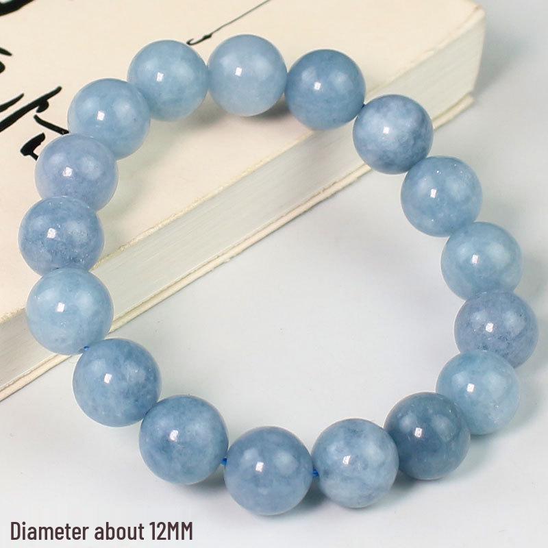 

Аквамариновый Халцедон Серо-голубой Кристальный Браслет для Пар: Унисекс украшения с преимуществами для фанатов