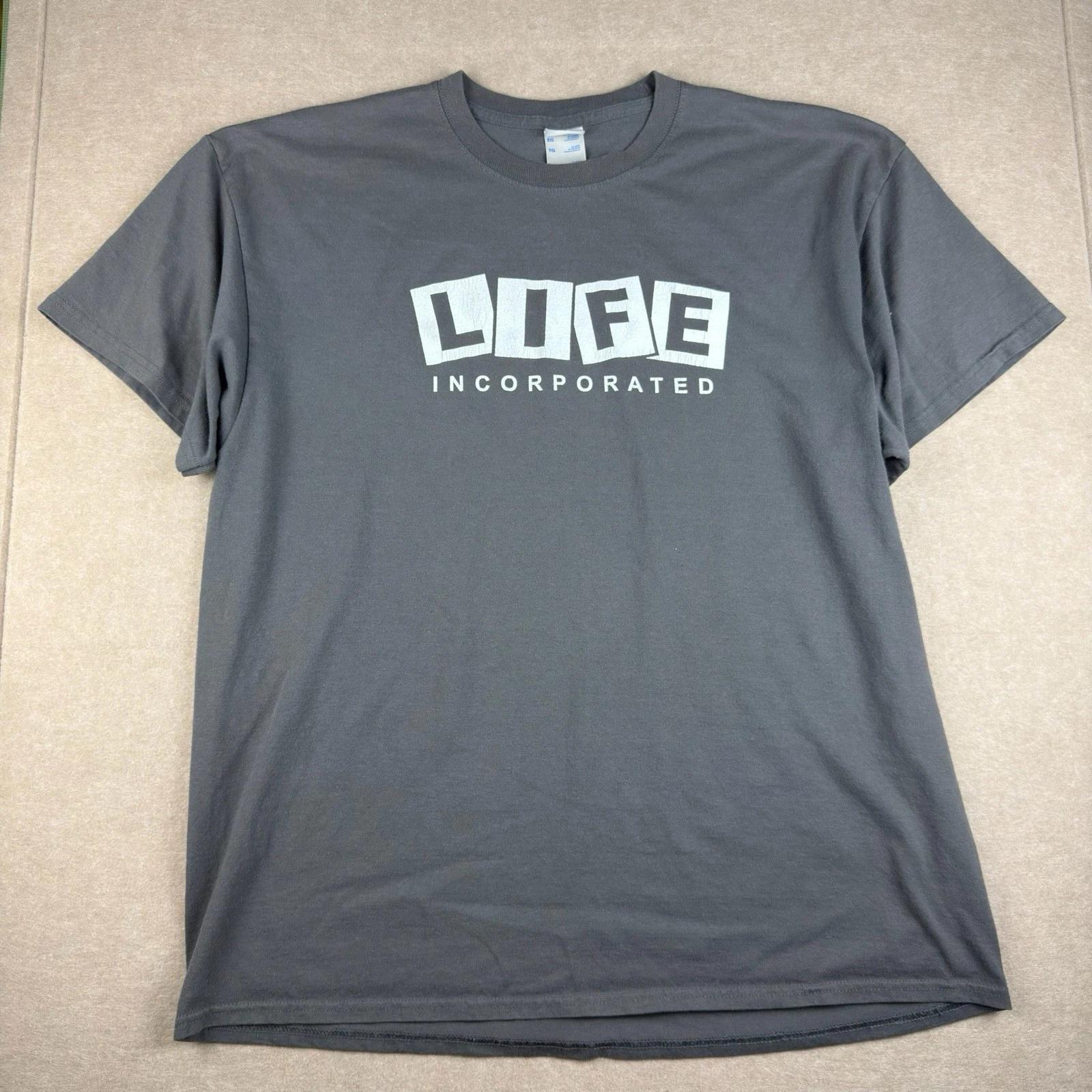 

Port & Company T-Shirt Men XL Black Life Incorporated Building Graphic M
