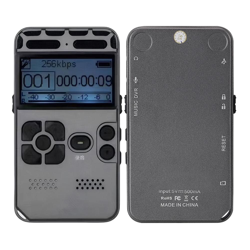 

Цифровой диктофон 8 ГБ с функцией шумоподавления и голосовым управлением Диктофон Профессиональный MP3-плеер Записывающее устройство Звукозапись