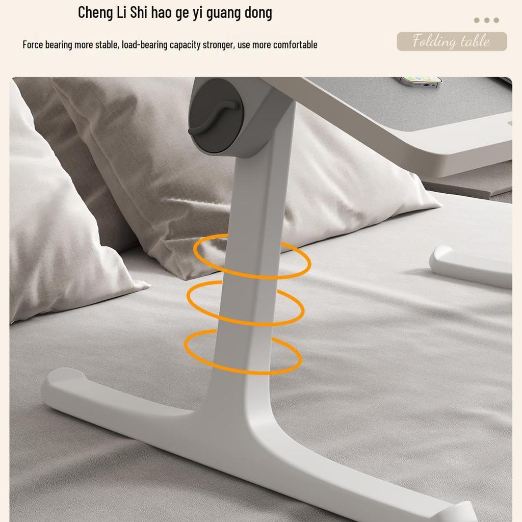 Baipu Foldable Bedside Table for Bedroom, Office, or Dorm 