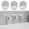 Completes Shower Handle Replacement Set Plastic Reliable Knob set Comprehensive Bathroom Knob for Bathtub & Shower Knobs