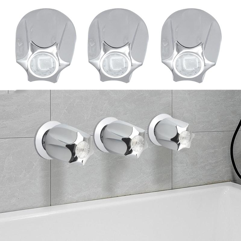 Completes Shower Handle Replacement Set Plastic Reliable Knob set Comprehensive Bathroom Knob for Bathtub & Shower Knobs