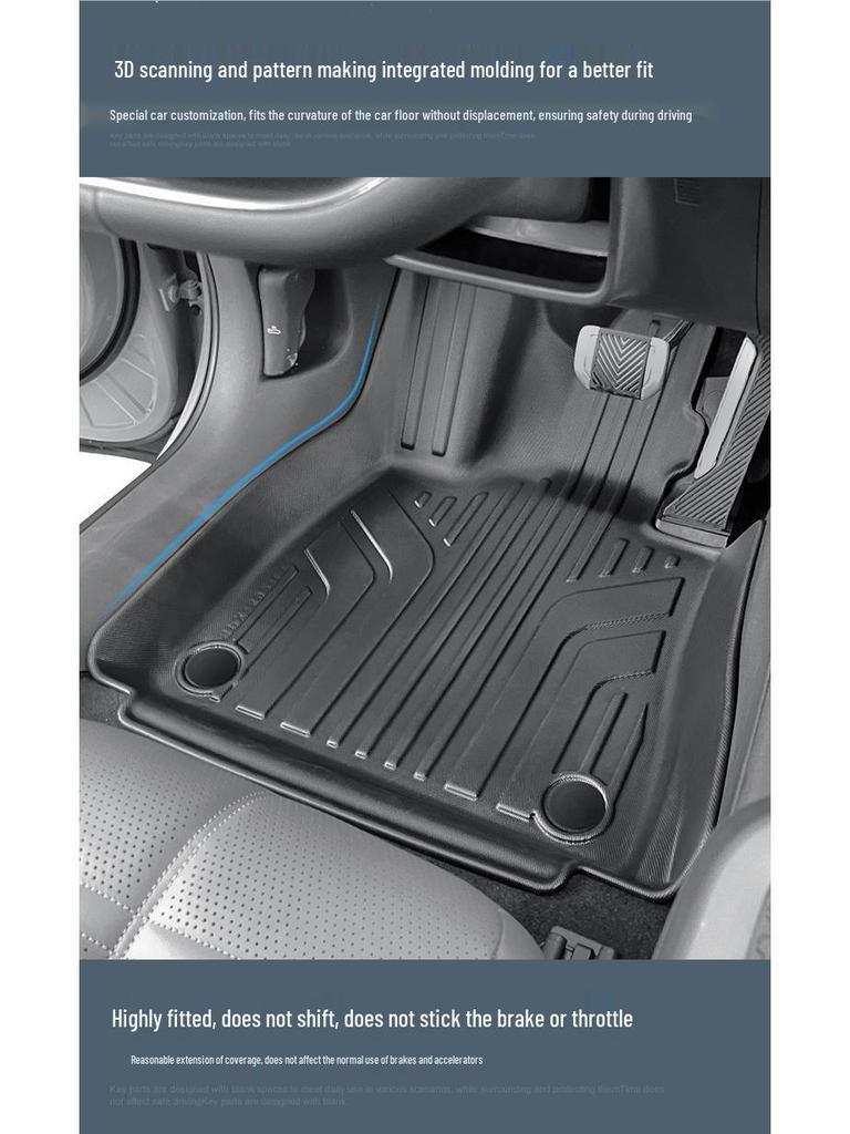 Customized TPE Floor and Trunk Mats for 24 Hongqi EH7 Models - Eco-Friendly and Car-Specific