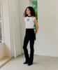 PROVO See-Through Button Pants / Black