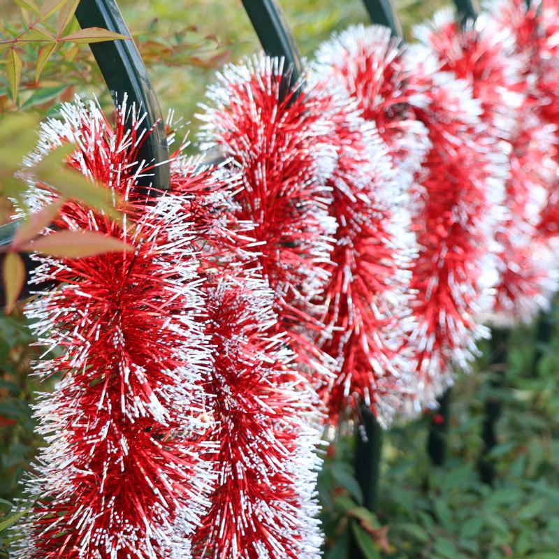 Christmas Garland, Colorful Pull String Decor for Xmas Tree, Birthday Party Backdrop, Kindergarten Activity Decoration, Green