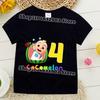 Cocomelons Kids Summe T-shirts Boys Girls Birthday Party Tee Cartoon Anime Graphic Print T-shirt Children Fashion Clothes Gifts