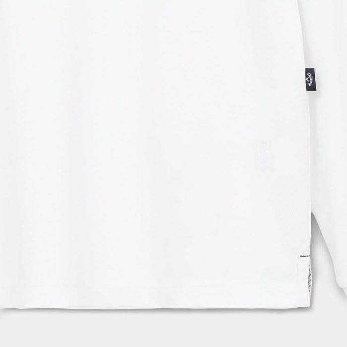 Callaway Long Sleeve Polo Shirt Cool Festa C26133100 Men's White M