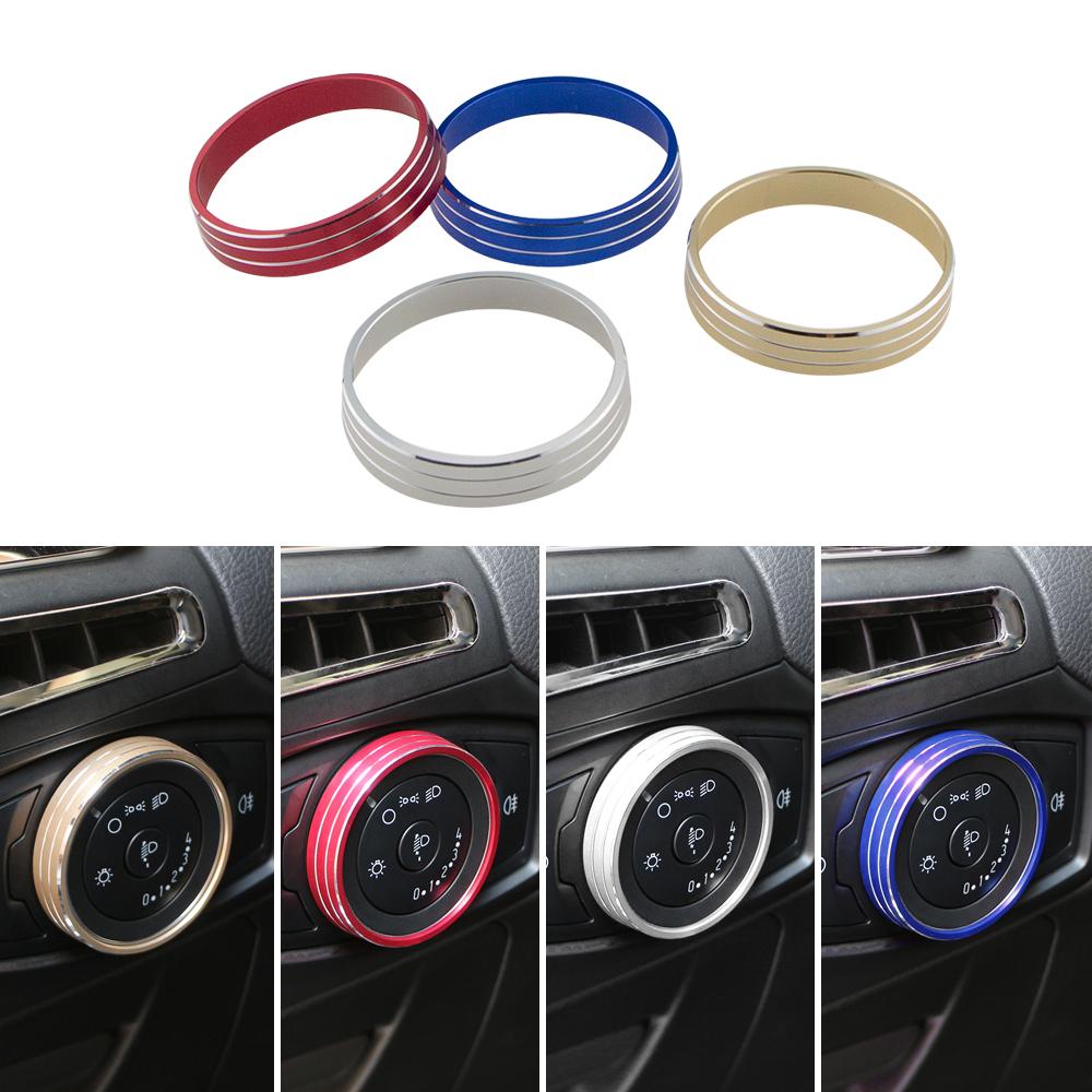 Car Sticker for Ford Focus 3 MK3 KUGA Escape Mustang 2015 Mondeo Fusion 2013-16 Ecosport 18-23 Headlight Switch Cover Trim