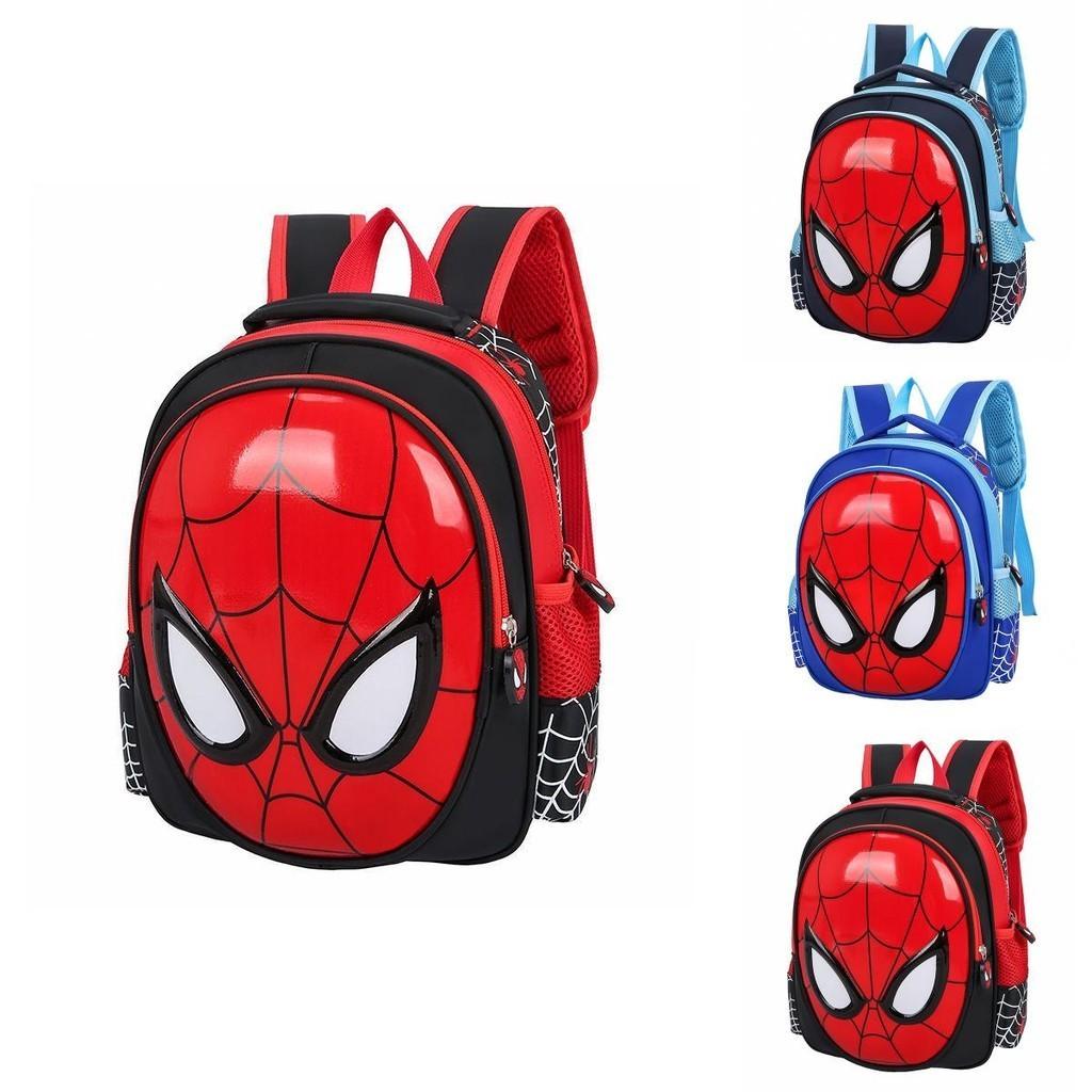 Adorable Mochila Impermeable de Spiderman Transpirable Duradera Para Uso Escolar Infantil