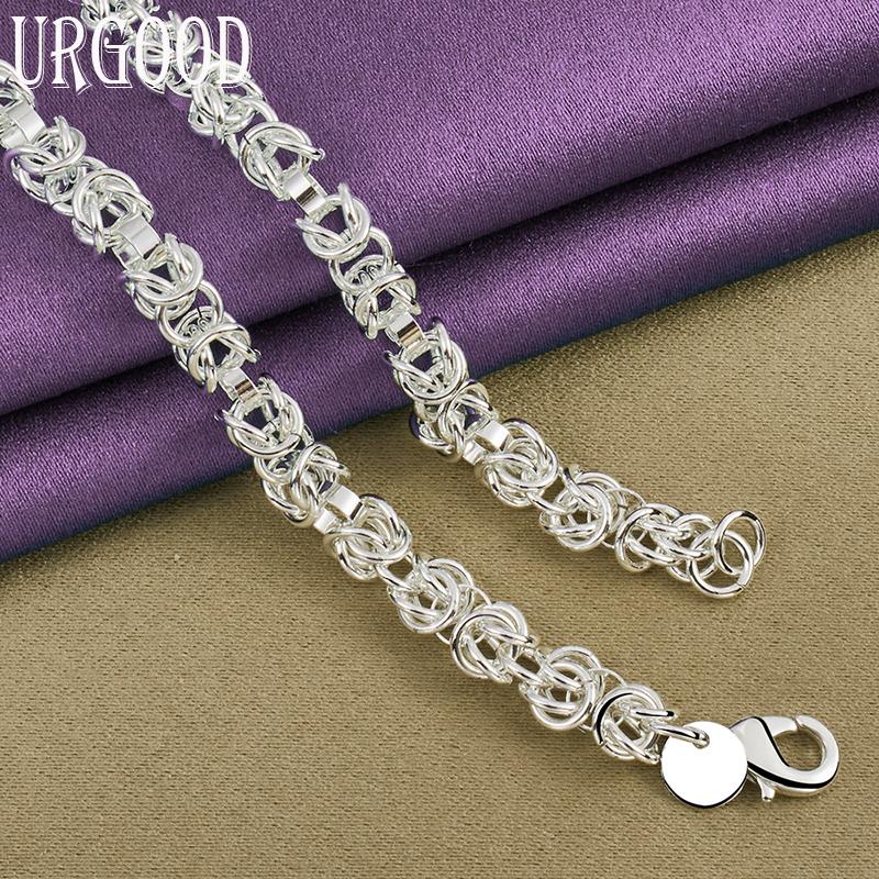 925 Sterling ezüst Keel 18 hüvelykes nyaklánc, esküvői parti divatékszerek