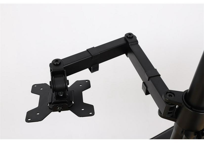 Adjustable Three-Screen Gaming Monitor Stand with Rotating and Hanging Mount