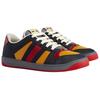 Gucci Screener Distressed Shoes Lace Up Low Top Stylish Skateboarding Shoes Men's Black 708296 0YIA0 1065