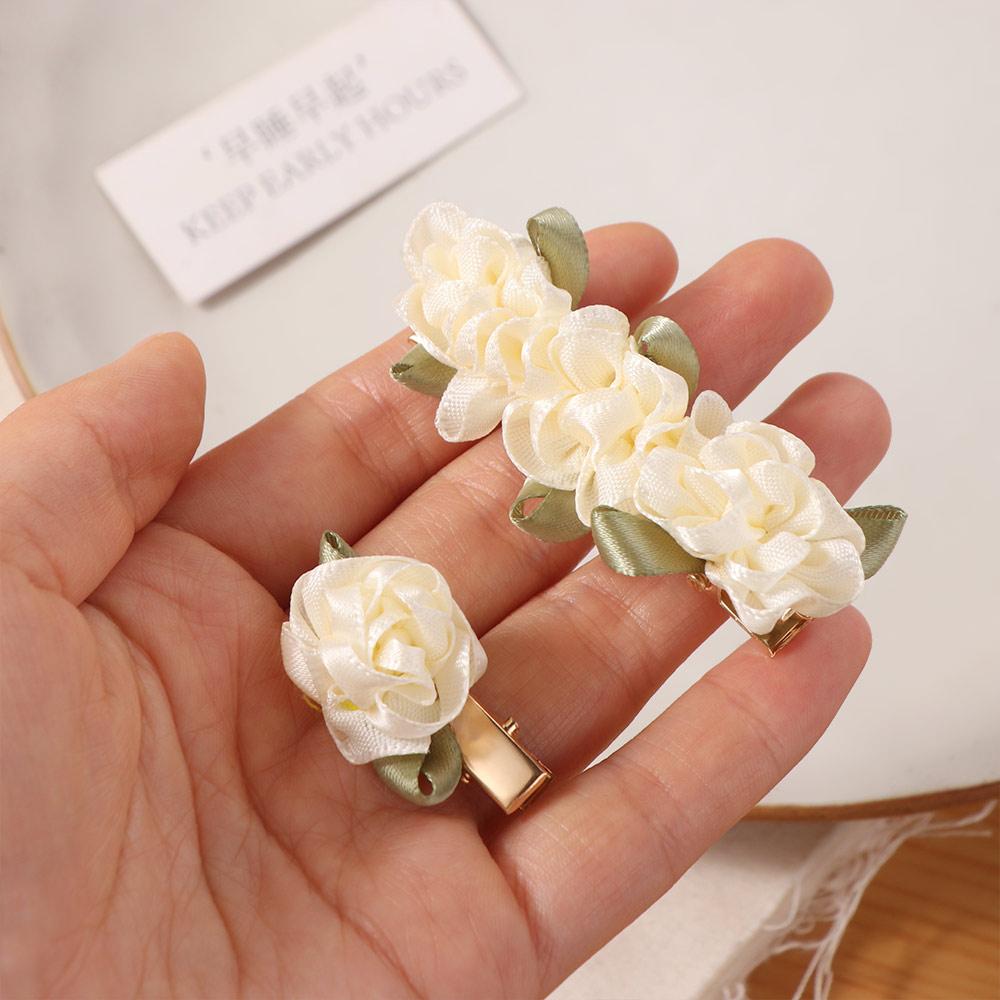 Super Fairy Bell Orchid Flower Hair Clips Female Forehead Bangs Clip Mori System Broken Hair Duckbill Clip