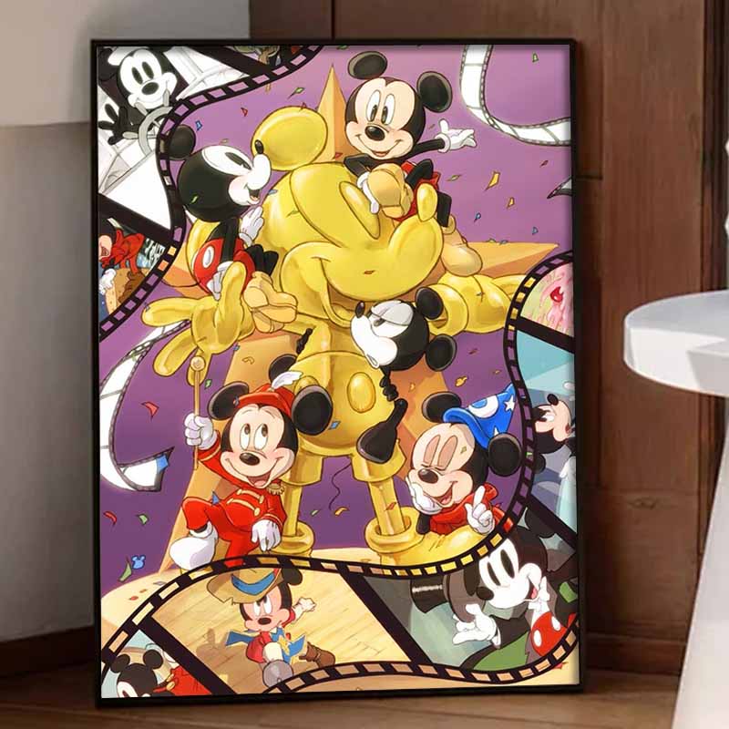 Disney 5D Diamond Painting Set DIY Mickey Cartoon Handmade Diamond Decorative Painting Home Decoration