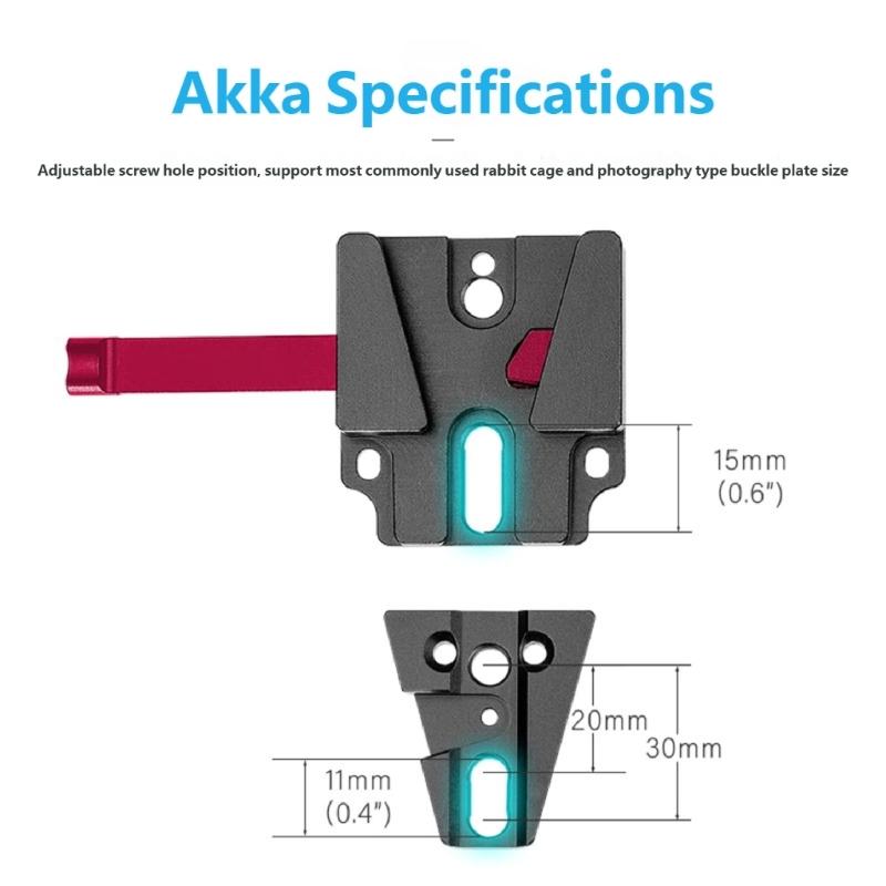 Quick Release Mounting Plate for Camera Cage Featuring V Type Design Aluminum Alloy for Fast Setup in Studios