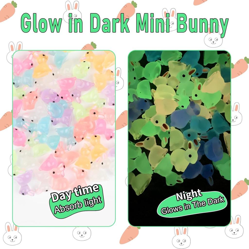 100/200Pcs Mini Resin Bunnies Miniature Figures 3D Little White Rabbit Ornament Micro Landscape Dollhouse Decoration Diy Crafts