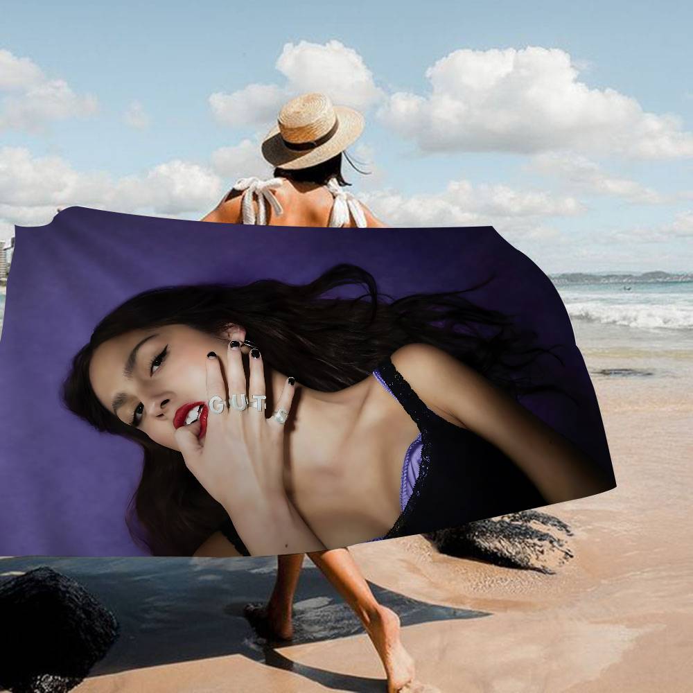 Singer O-Olivia R-Rodrigo Beach Towel Colorful Bath Towels Girl Microfiber Quick Dry Sand Free Beach Yoga Spa Gym Pool