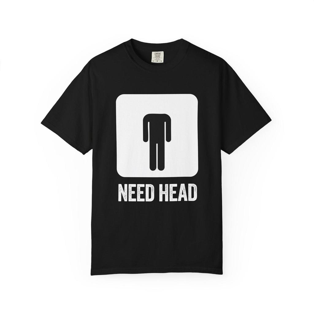 Stick Figure Headless Icon Need Head T-shirt | Funny Graphic Tee