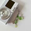Grass Leaf Bead Pendant Phone Charm Hangings Rope Sweet Phone Chain Strap Bag Decoration Lanyard Keychain Accessory